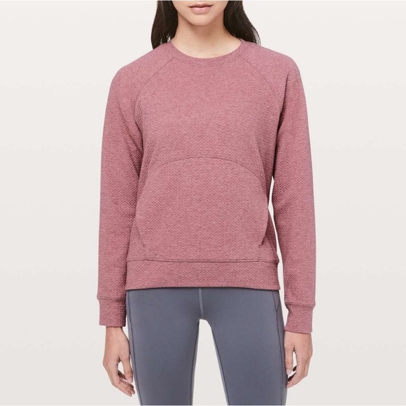 lululemon athletica Tops - Lululemon Pink Textured Long Sleeve Top